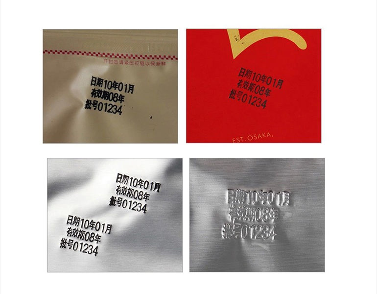 Máquina de Codificação Automática de Tinta Sólida MY-380 para Impressão de Lote/Data/Validade em Papel, Embalagens de Filme e Rótulos com Rolos de Tinta Quente