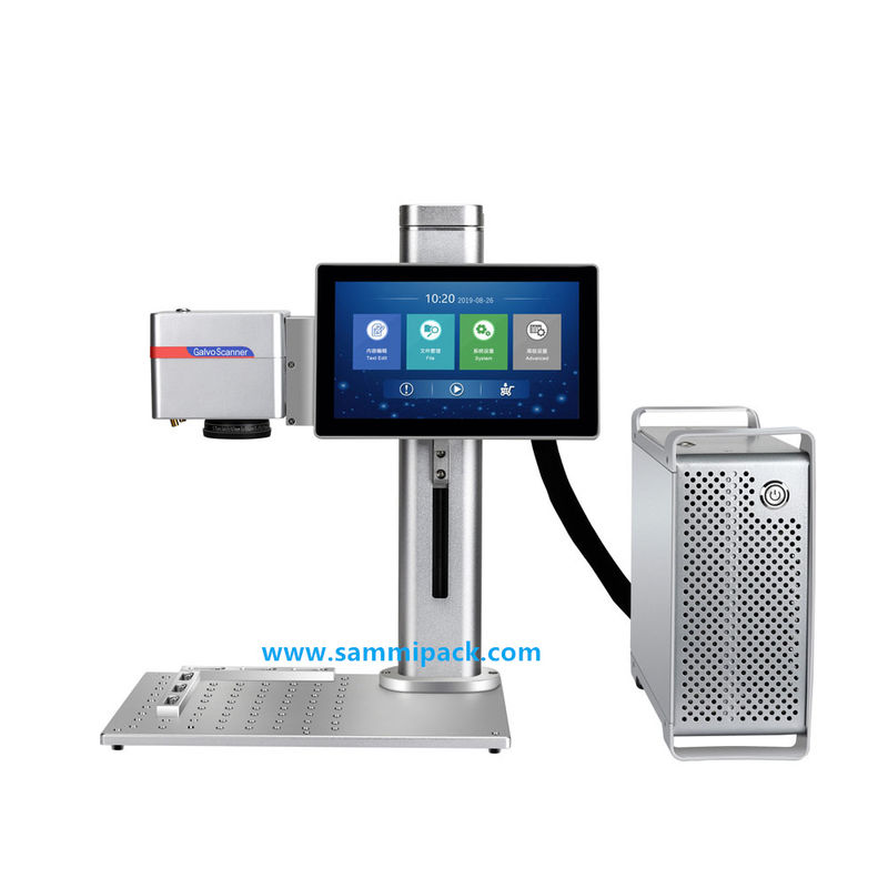 Gravador a laser de fibra de baixa manutenção para peças metálicas