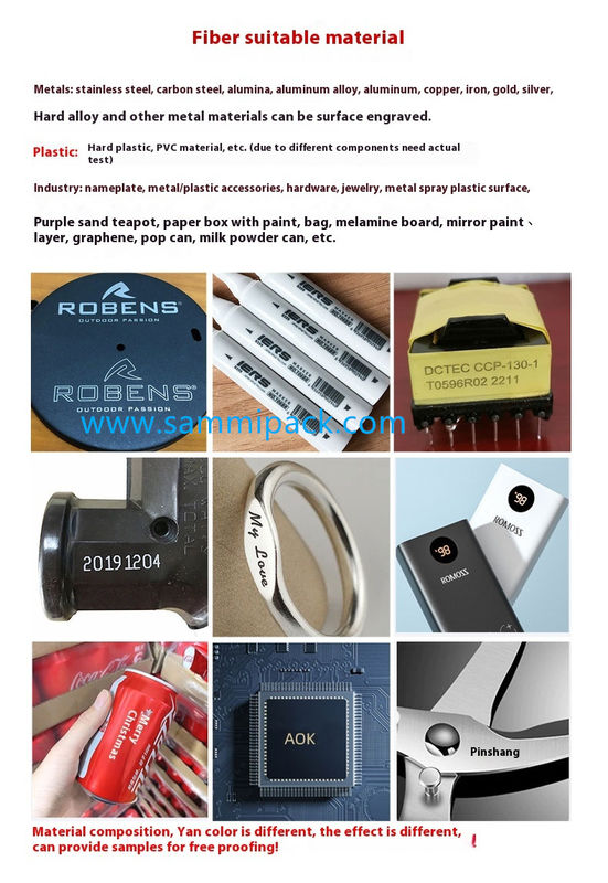 Máquina de Marcação a Laser de Fibra Mini Portátil para Metal 20W 30W Gravação Profunda a Laser