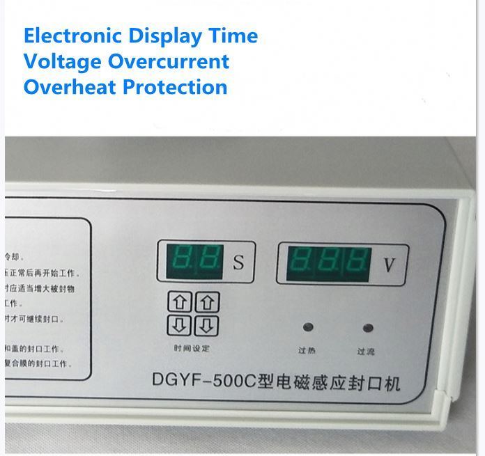 O preço mais barato DGYF-500C máquina de vedação por indução máquina de vedação de folha de alumínio (60-120mm)