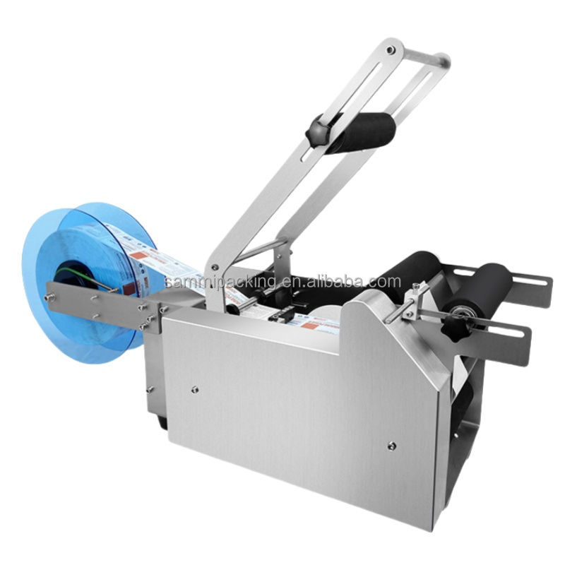 Boa venda MT-50 Vidro e plástico garrafa redonda manual adesivo autocolante máquina de rotulagem