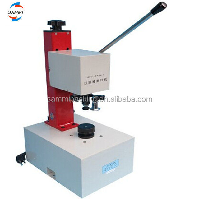 Máquina de fecho manual para garrafas de líquido oral, frascos, garrafas de penicilina, garrafas de antibióticos