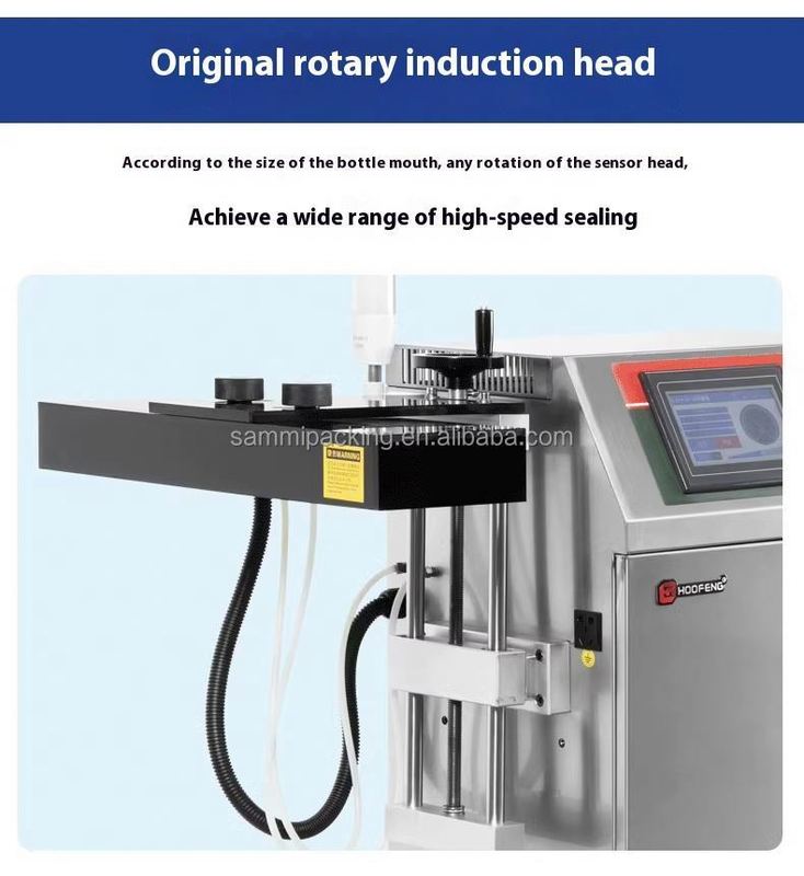 Máquina de Selagem por Indução Contínua Automática Seladora de Calor por Indução Eletromagnética para Pequenas Garrafas Plásticas