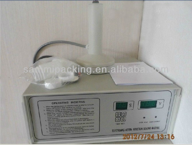 Máquina de vedação de juntas de folha de alumínio portátil elétrica portátil 20-100mm vedação da boca da tampa da garrafa para aplicações de bebidas