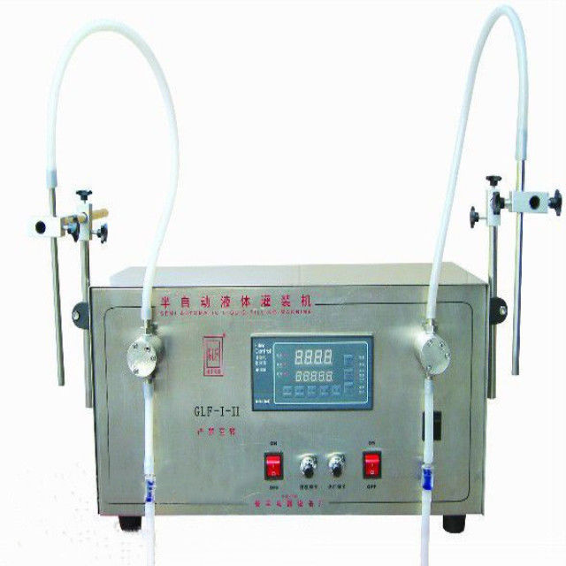Máquina de Enchimento de Azeite GLF-I-II Bomba de Engrenagem, Enchedora de Líquidos de Duas Cabeças, Enchedora de Óleo (3-3000ml)