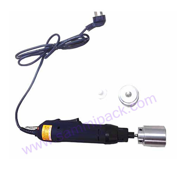 Portable Hand Held Electric Bottle Capping Machine Automatic With Security Ring Plastic Bottle Capper Sealing Tool