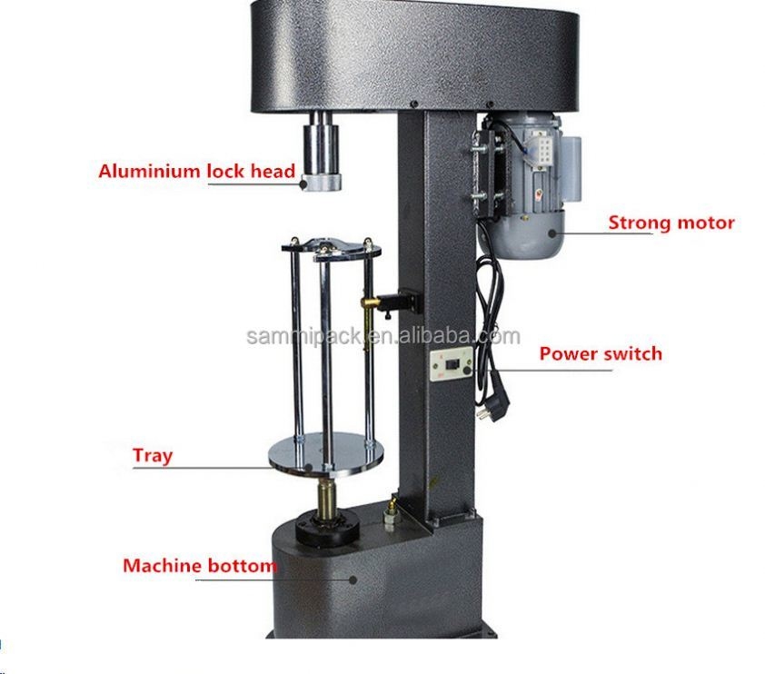 Factory Price Semi Automatic Ropp Screw Capper Whisky Wine Bottle Lid Capping Machine Crimping Machine for Metal Lids