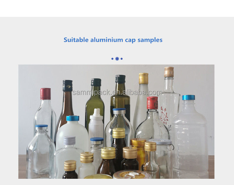 Máquina de Encaixe Ropp Semiautomática Fácil de Operar para Garrafas de Vidro de Whisky e Licor, com Tampa de Rosca