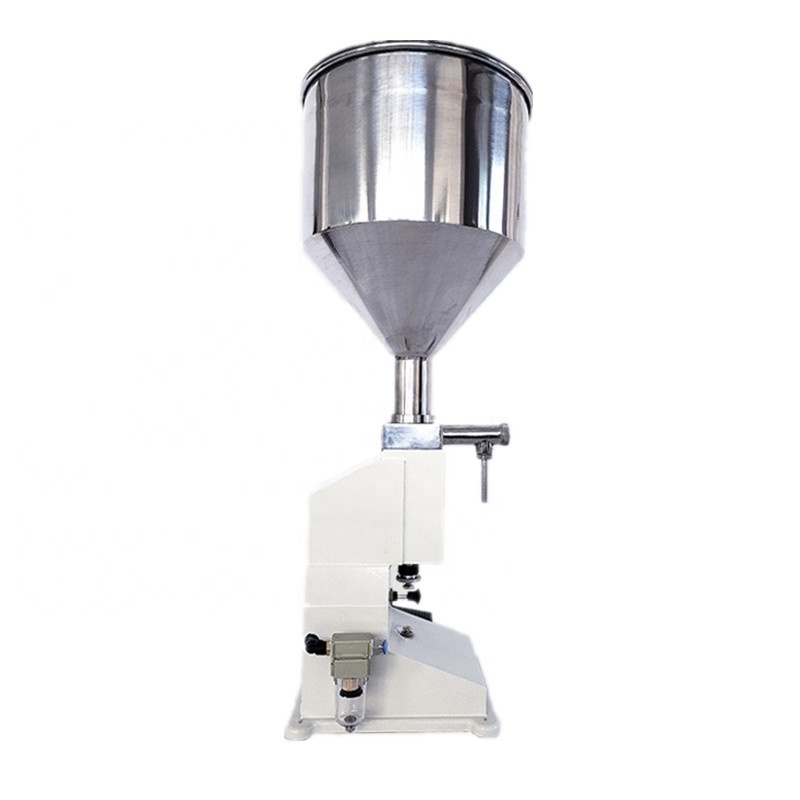 A02 Manual Grade Small Pneumatic Paste Filling Machine 50ml Cream Shampoo Cosmetics Filler for Beverage and Bag Packaging