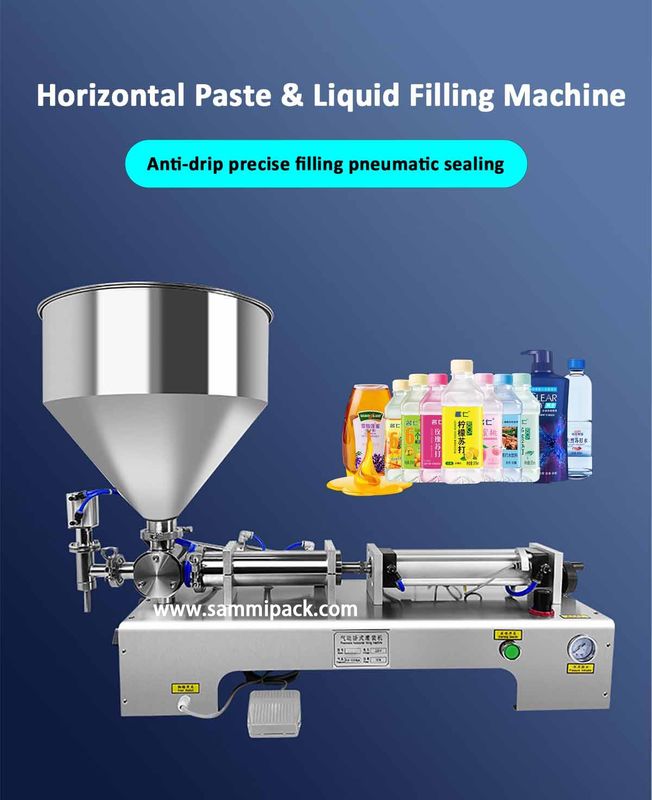 Venda a quente Máquina de enchimento de loção de mistura de aquecimento pneumático para creme de molho de mel