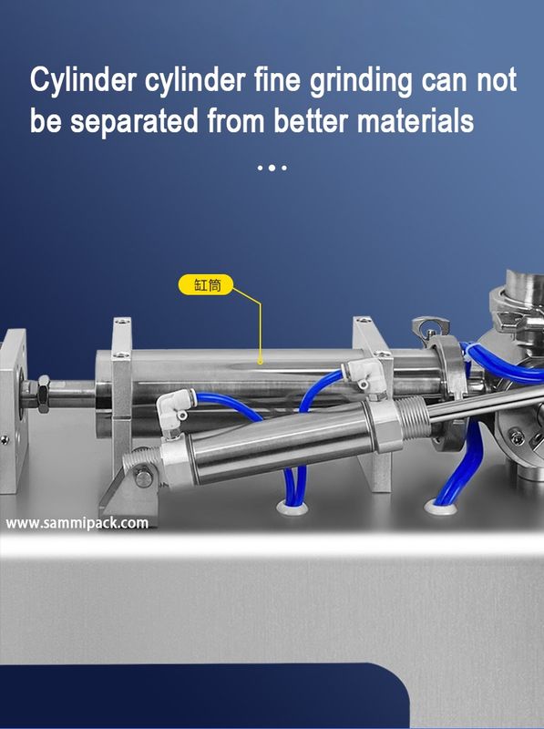 Venda a quente Máquina de enchimento de loção de mistura de aquecimento pneumático para creme de molho de mel
