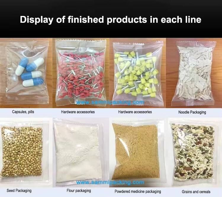 Máquina de embalagem automática de 50-500g para embalagens de pós-granulado de lanches com garantia de 1 ano