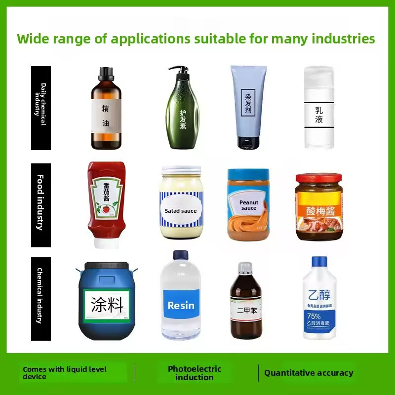 Máquina de Enchimento de Líquidos Pastosos com Bomba de Rotor Servo Totalmente Automática para Mel, Líquido Viscoso, Manteiga de Amendoim e Ketchup
