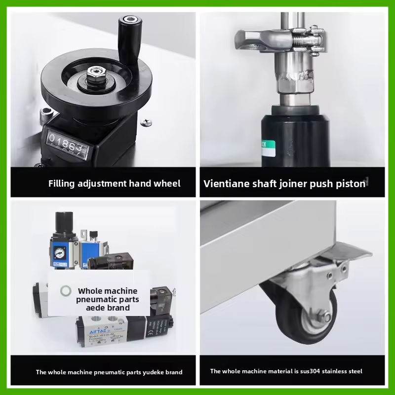 Máquina de Enchimento de Líquidos Pastosos com Bomba de Rotor Servo Totalmente Automática para Mel, Líquido Viscoso, Manteiga de Amendoim e Ketchup