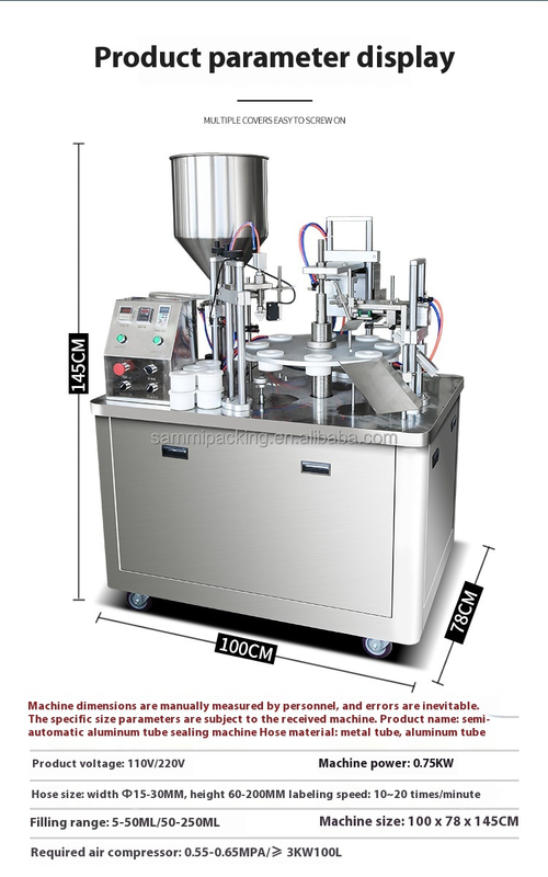Preço de fábrica Máquina de preenchimento e vedação automática de tubos de ultra-som de alta velocidade de tipo rotativo de tubo macio para cosméticos