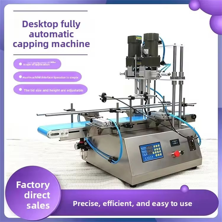 Máquina de Parafusar Pneumática de Mesa Semi-Automática de Alta Eficiência Tampa de Plástico para Cosméticos, Bebidas de Água e Frascos de Vidro com Borrifador