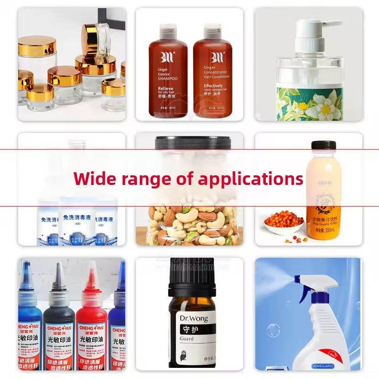 Máquina de fecho de garrafas de bebidas semiautomática para garrafas de vidro de plástico