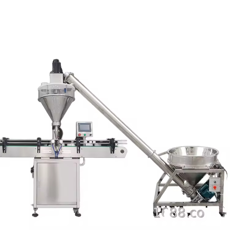 Máquina de Enchimento Automática de Rosca de Cabeça Única para Cosméticos, Especiarias, Farinha de Soja, Diatomito Âmbar, Leite em Pó e Matcha