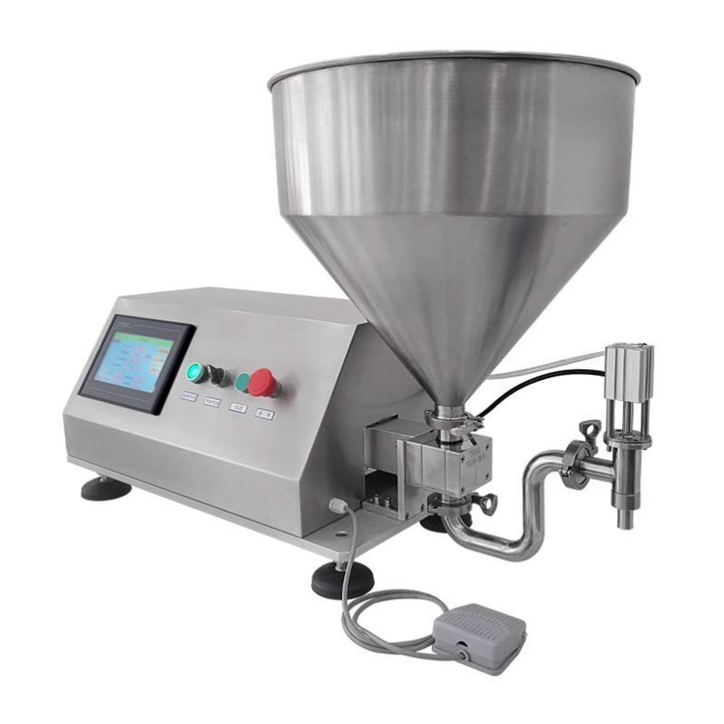 Máquina rotativa de preenchimento de óleo de compostagem de alimentos Rotor Lobe Pump Chocolate Filler Loção de amendoim Creme cosmético máquina de preenchimento de pasta