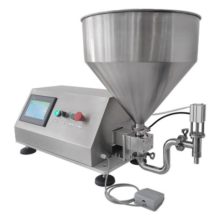 Máquina rotativa de preenchimento de óleo de compostagem de alimentos Rotor Lobe Pump Chocolate Filler Loção de amendoim Creme cosmético máquina de preenchimento de pasta