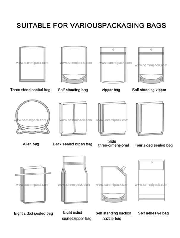 Máquina de Embalagem 4 em 1 para Enchimento, Selagem e Abertura de Sacos Stand-up Pré-fabricados de Alta Eficiência para Nozes/Açúcar/Café/Grãos