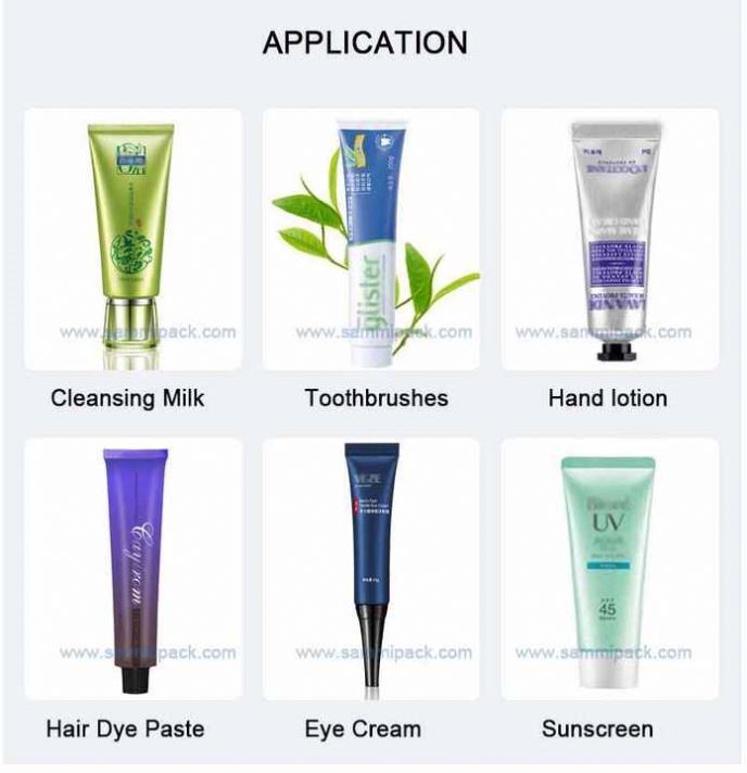 Máquina automática de preenchimento e vedação de tubos de creme cosmético