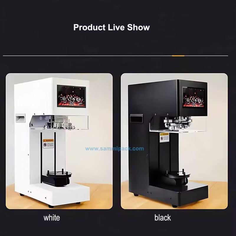 2025 Nova tela sensível ao toque Máquina de vedação de lata de PET/Alumínio Máquina de conservação de alta eficiência para bolha de chá