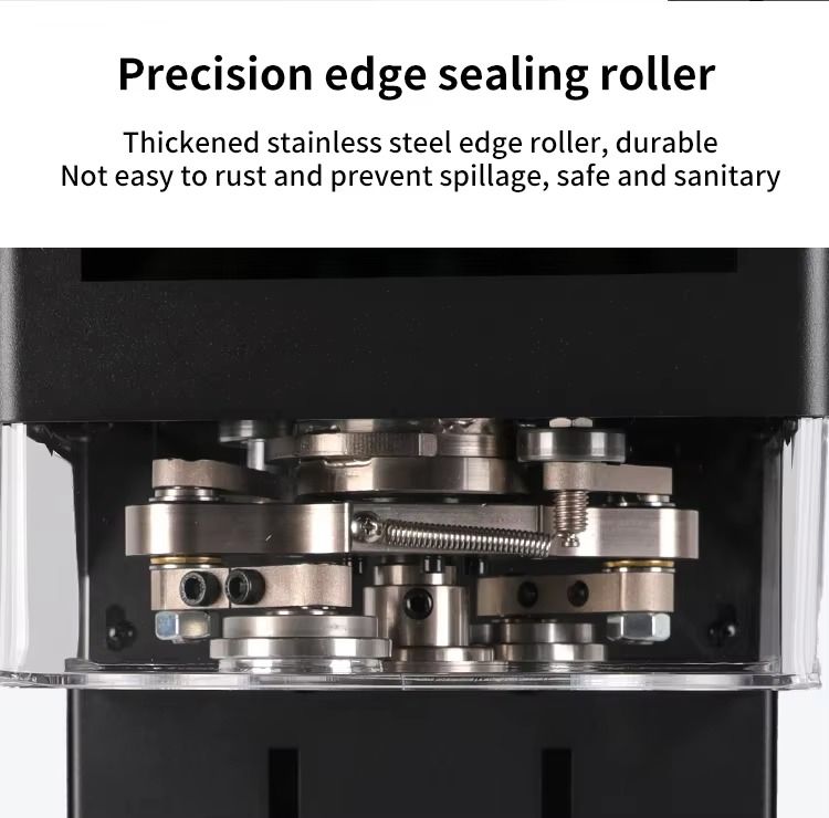 2025 Nova tela sensível ao toque Máquina de vedação de lata de PET/Alumínio Máquina de conservação de alta eficiência para bolha de chá