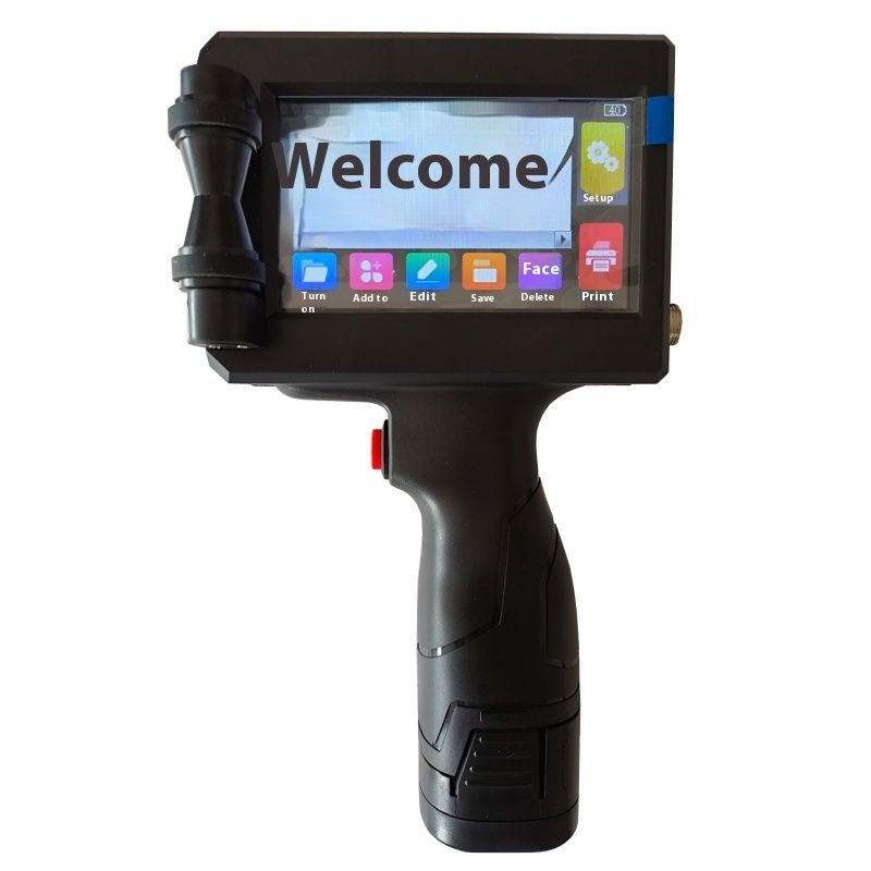 Máquinas de codificação de impressoras de jato de tinta portáteis de 25,4 mm para cartuchos de lote de data