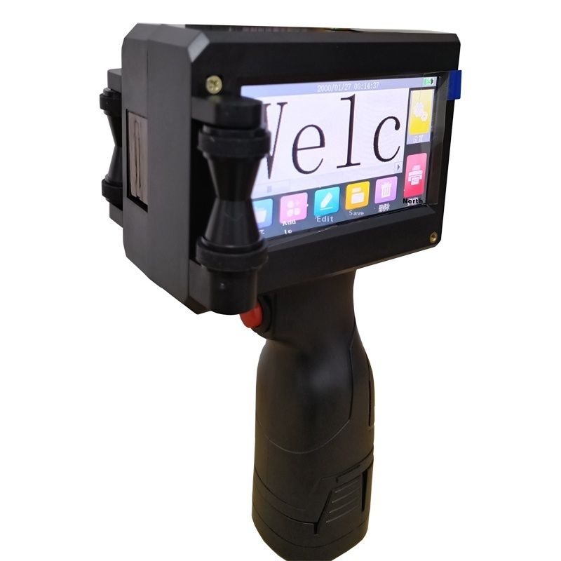 Máquinas de codificação de impressoras de jato de tinta portáteis de 25,4 mm para cartuchos de lote de data