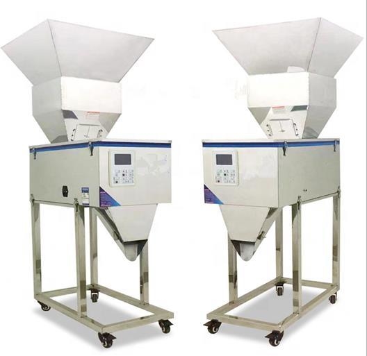 Máquina de Enchimento de Pesagem Semi Automática de Alta Qualidade 100-3000g para Grânulos/Pó/Arroz/Café/Especiarias com Funil Grande