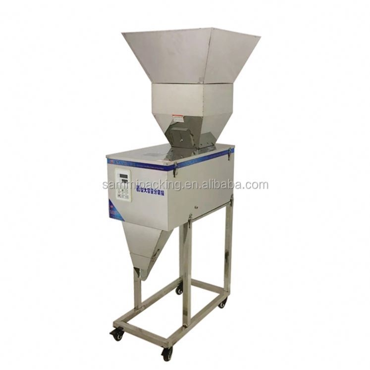 Máquina de Enchimento de Pesagem Semi Automática de Alta Qualidade 100-3000g para Grânulos/Pó/Arroz/Café/Especiarias com Funil Grande