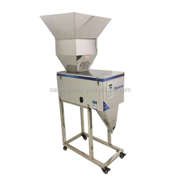 Máquina de Enchimento de Pesagem Semi Automática de Alta Qualidade 100-3000g para Grânulos/Pó/Arroz/Café/Especiarias com Funil Grande