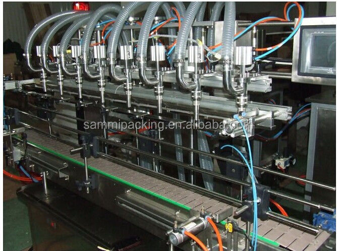 Linha de Rotulagem, Enchimento e Tampagem Automática para Produção de Garrafas, Máquina de Suco de Laranja, Água e Óleo, Aço Inoxidável