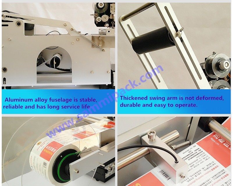 Rotuladora Semi Automática MT-50D de Alta Qualidade para Frascos/Potes Redondos com Codificador de Termoimpressão
