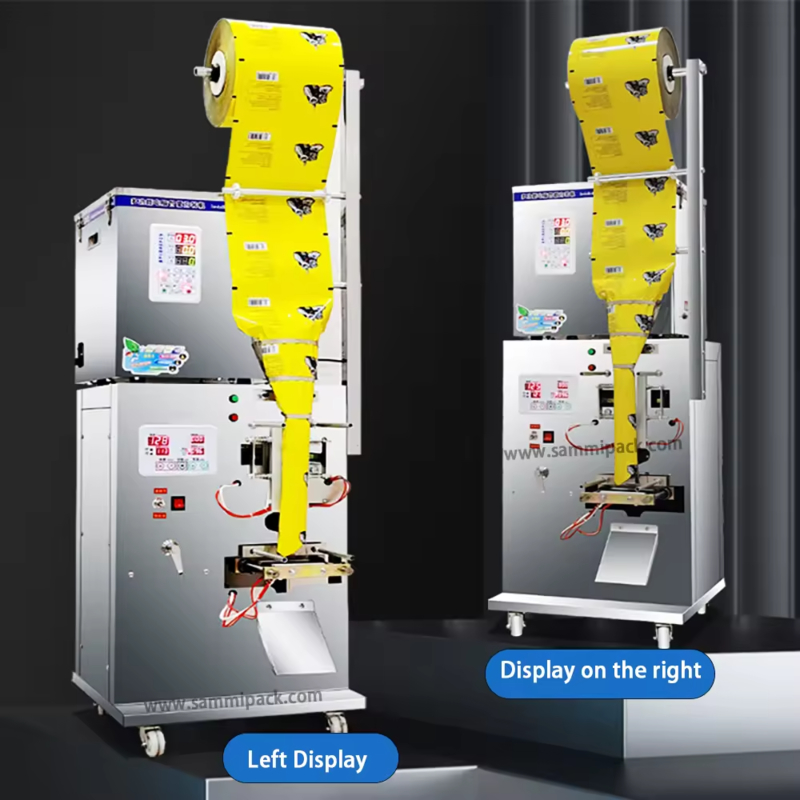 Máquina de Embalagem de Sachês de Chá, Café e Açúcar com 3 Lados de Vedação, Fácil Operação e Ajuste Automático
