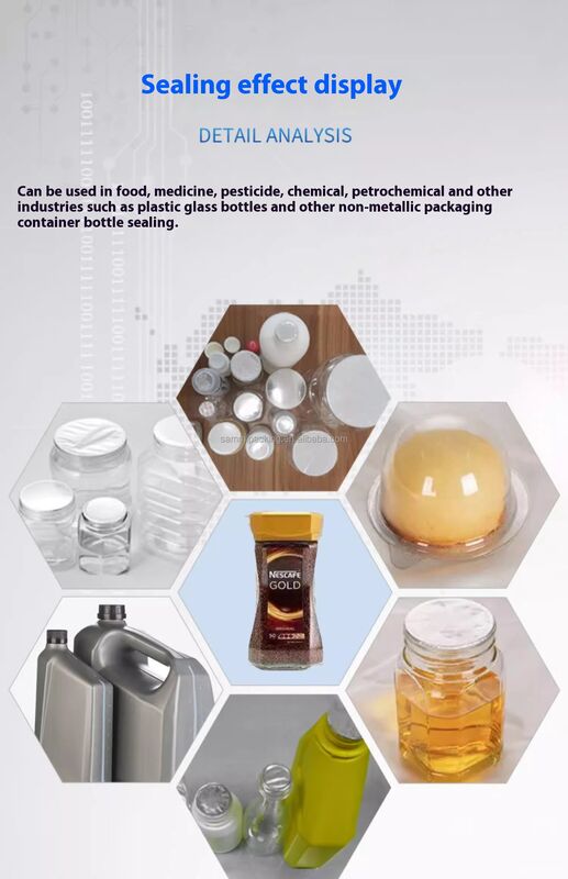 Máquina de vedação por indução de tampa de folha de alumínio