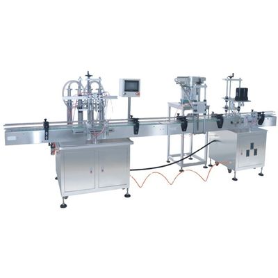 4/ 6 Cabeças Máquina Automática de Enchimento de Garrafas de Líquido, Cobertura e Rótulo Capacidade 3000 BPH