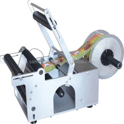 220v Máquina de rotulagem de garrafas eléctrica semiautomática redonda Multifuncional