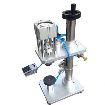 Máquina automática pneumática de enxaguar garrafas de perfume para prensagem de tampa de metal