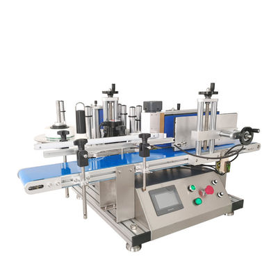 Máquinas automáticas de etiquetagem de garrafas redondas, autocolantes e códigos de etiquetas comprimento 25-280 mm