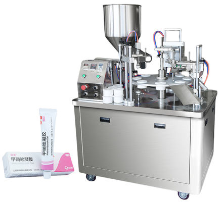 Máquina de vedação automática de enchimento de tubos de plástico para tubos de pomada de creme facial
