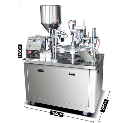 Máquina de vedação automática de enchimento de tubos de pasta de dentes de plástico por ultra-som