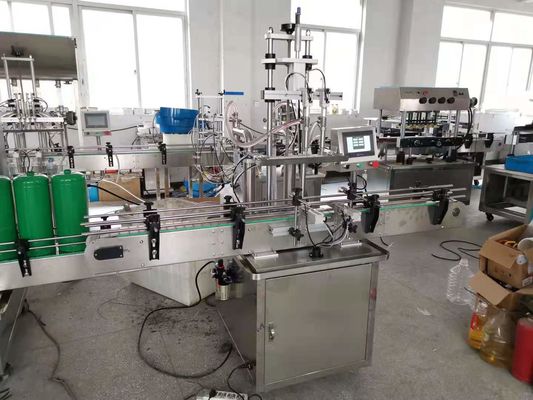 Máquina de enchimento de garrafas líquidas e rotulagem automática