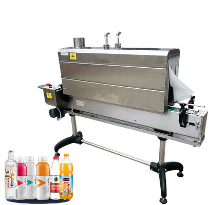 Máquina de rotulagem automática de garrafas de aquecimento de mangas encolhidas Aplicador de mangas encolhidas com túnel de vapor