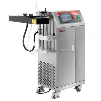 Máquinas automáticas de vedação térmica contínua de garrafas de plástico de alumínio por indução eletromagnética