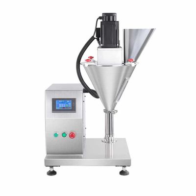 Máquina semi-automática de enchimento de pó seco Saco de garrafa Leite Cosmético Química em pó Pesagem dosagem Auger Máquina de enchimento de pó