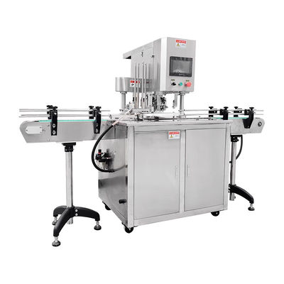 Fecho de lata pneumático automático completo para aplicações alimentares e químicas
