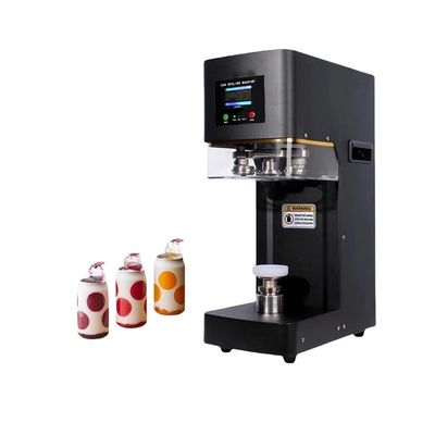 2025 Nova máquina de costura automática de latas de plástico Máquina de costura de cerveja Máquina de costura de tampa de lata Máquina de vedação de pressão para chá de bolhas de soda