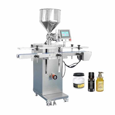 2025 Nova máquina automática de enchimento de pasta líquida molho quente molho de pimenta molho de mel máquina de embalagem com transportador
